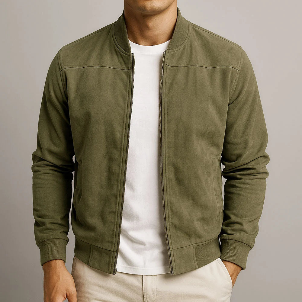 Henry - Giacca in camoscio da uomo in stile urbano – Un design classico e versatile