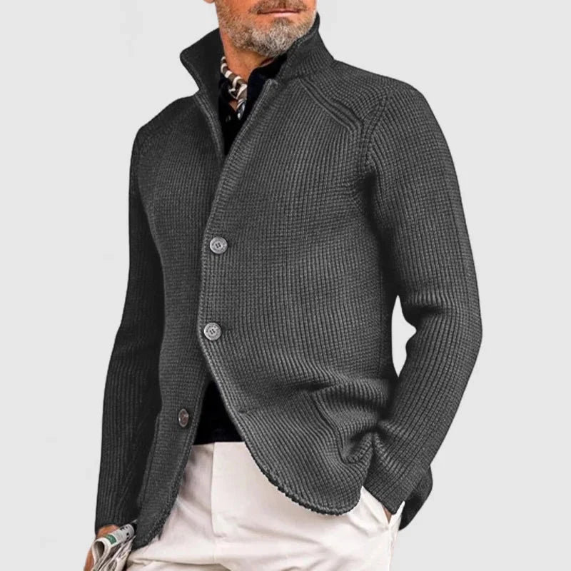 Logan - Giacca da uomo in maglia elegante – Design classico con vestibilità moderna