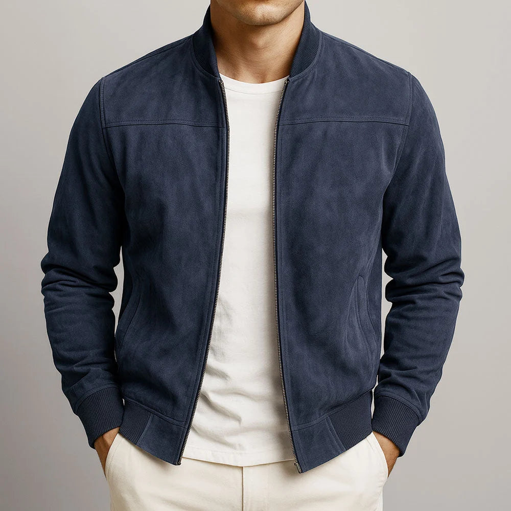 Henry - Giacca in camoscio da uomo in stile urbano – Un design classico e versatile