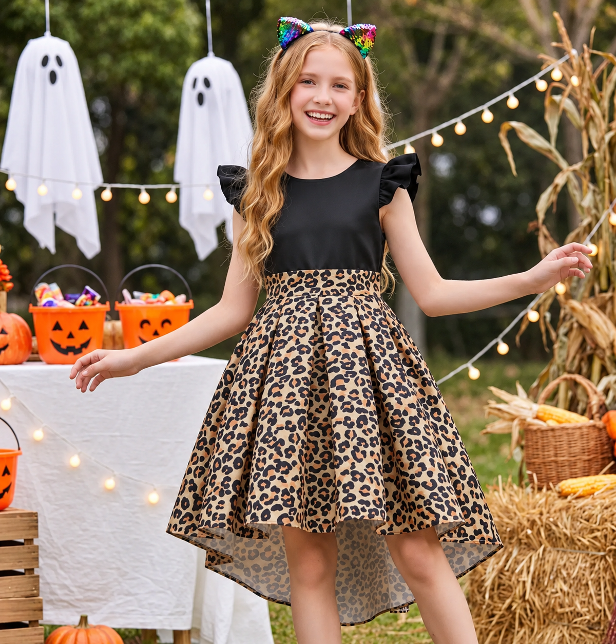 Abito Halloween Leopardato