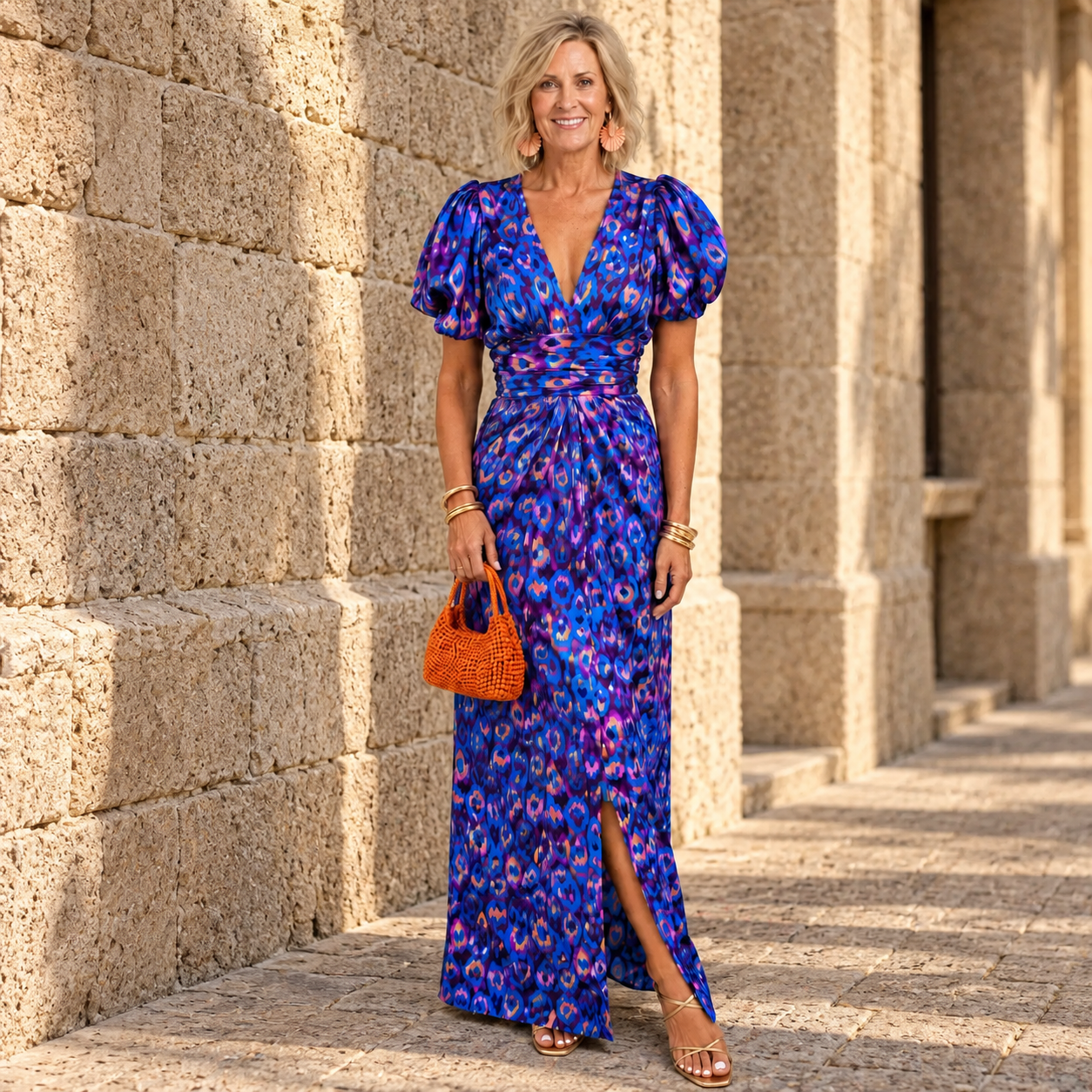 TORA – ABITO ELEGANTE CON MANICHE A PIEGHE