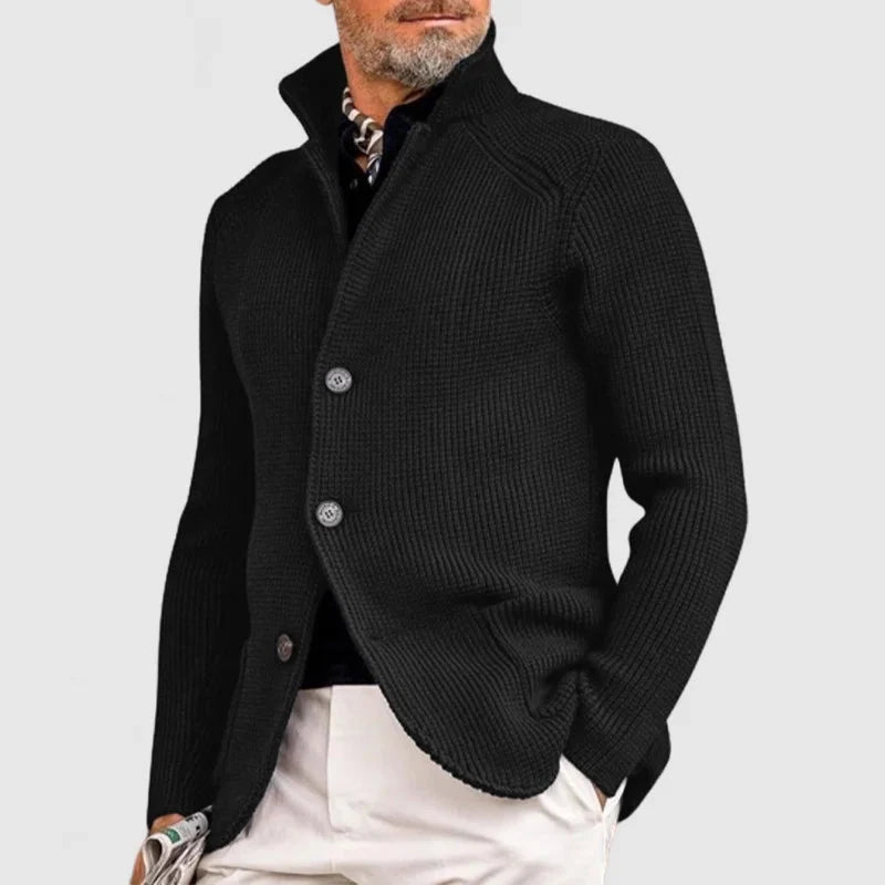 Logan - Giacca da uomo in maglia elegante – Design classico con vestibilità moderna