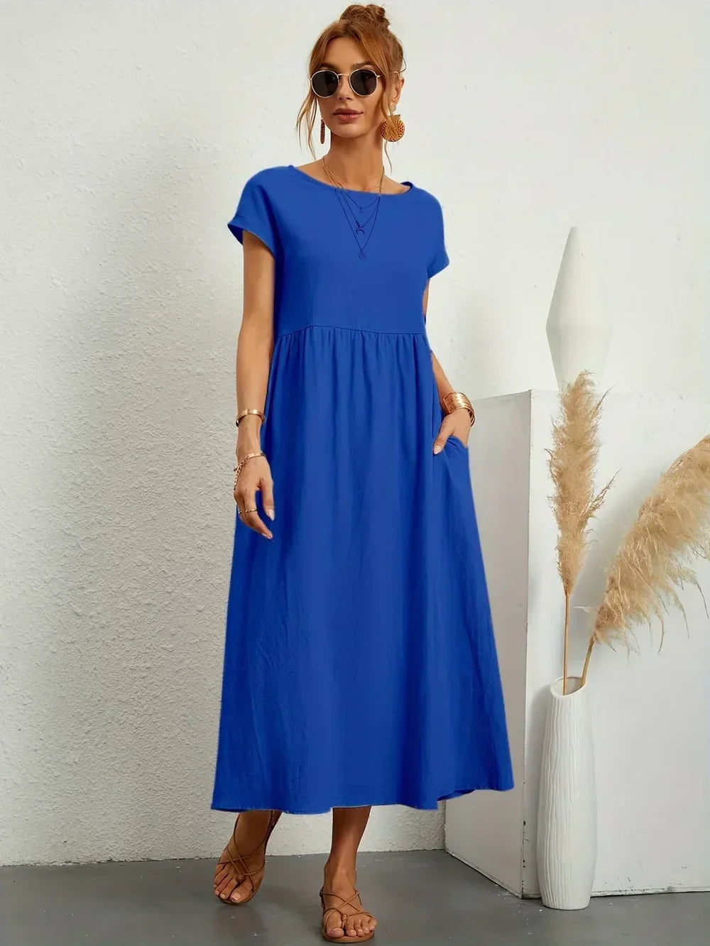 Chloe - Abito midi fluente dall'eleganza intramontabile