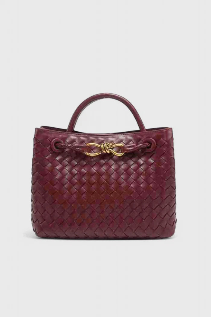 Borsa da donna in pelle intrecciata Lu – una borsa a mano elegante, grande e moderna