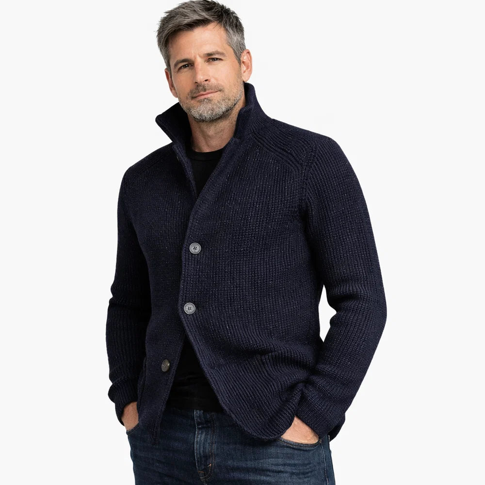 Logan - Giacca da uomo in maglia elegante – Design classico con vestibilità moderna