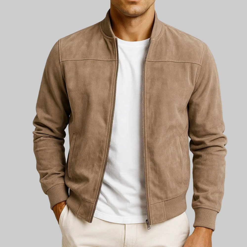Henry - Giacca in camoscio da uomo in stile urbano – Un design classico e versatile
