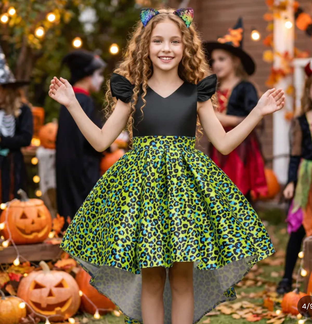 Abito Halloween Leopardato