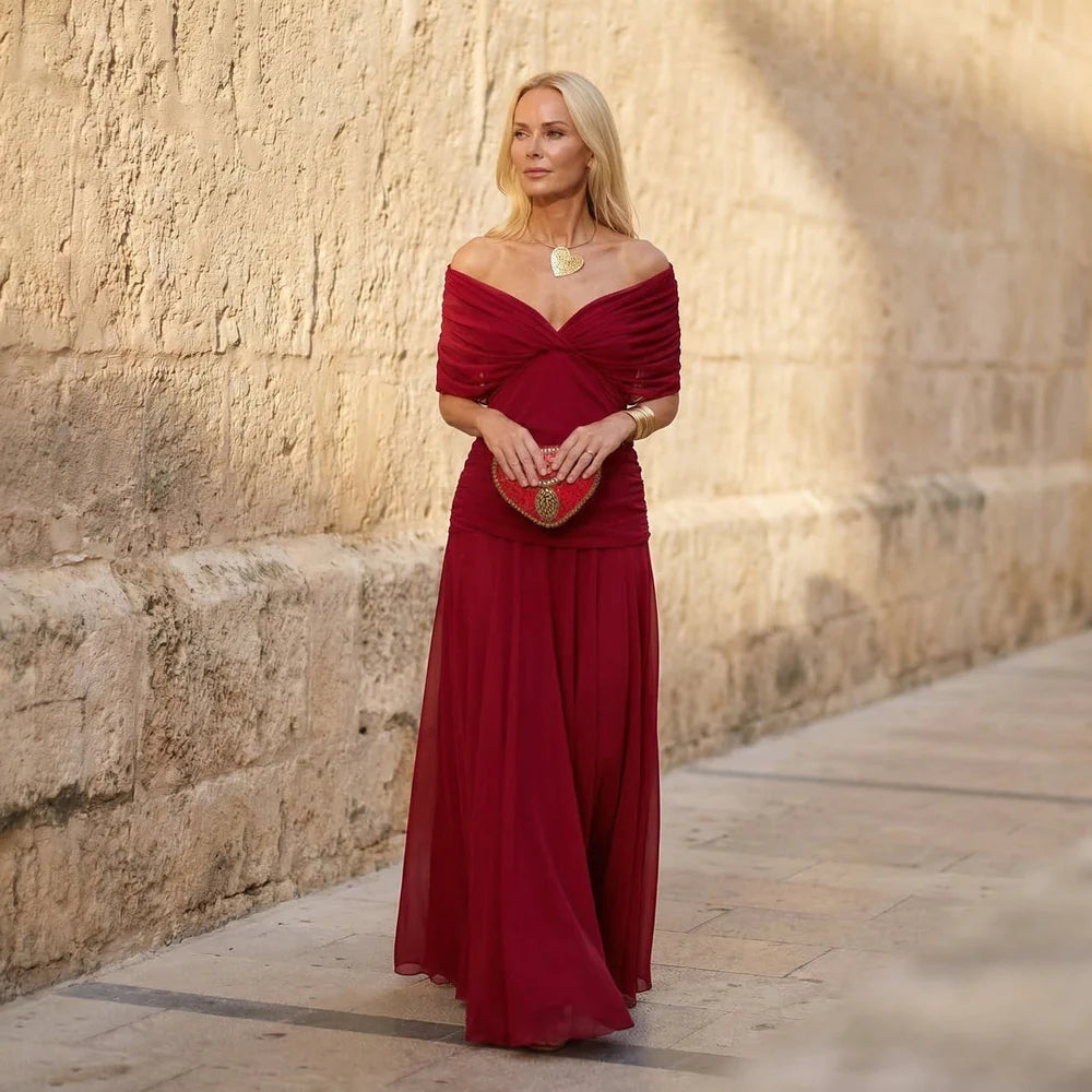 Macy | Abito Rosso Elegante