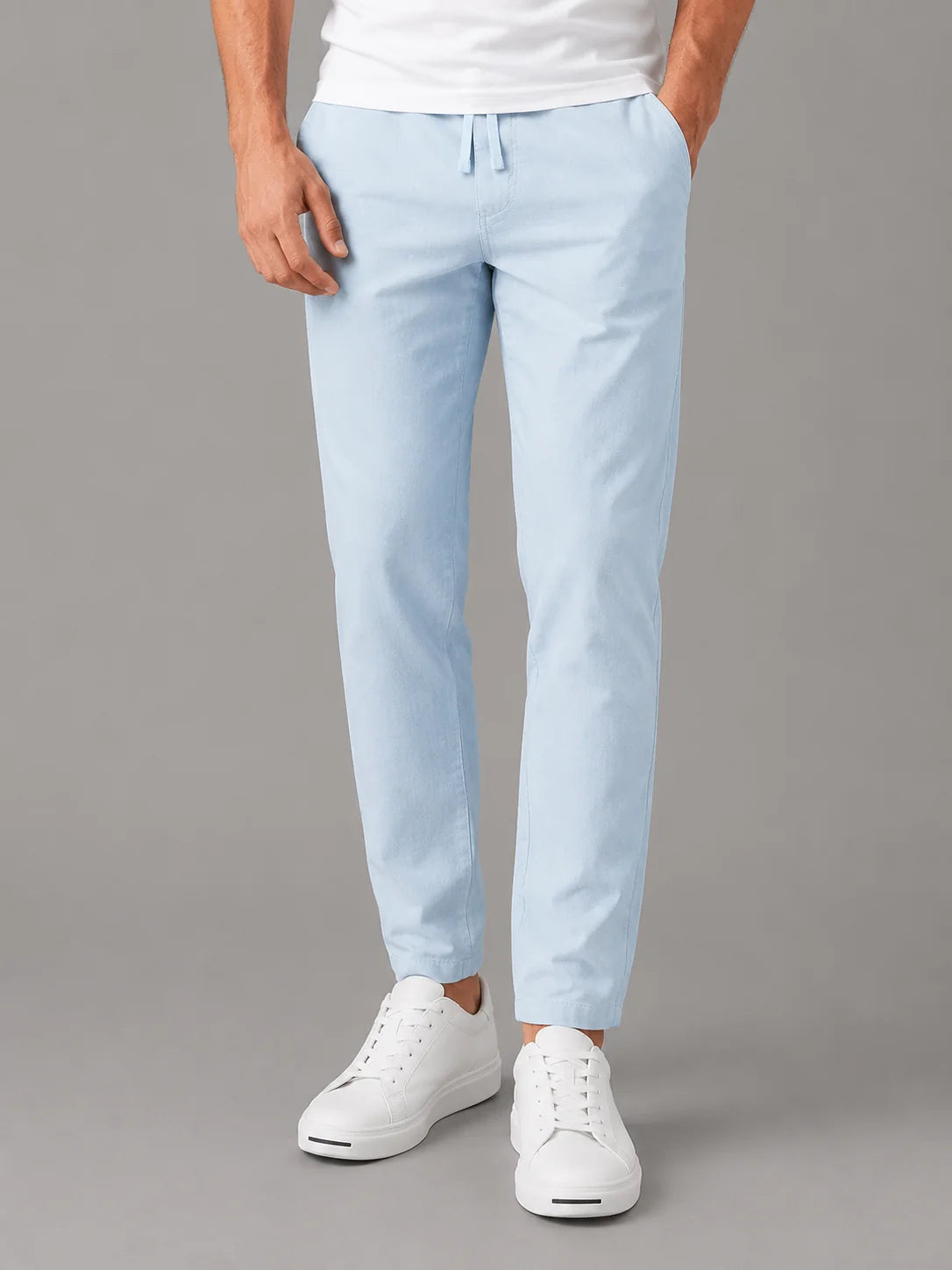 Wade- Pantaloni in cotone e lino