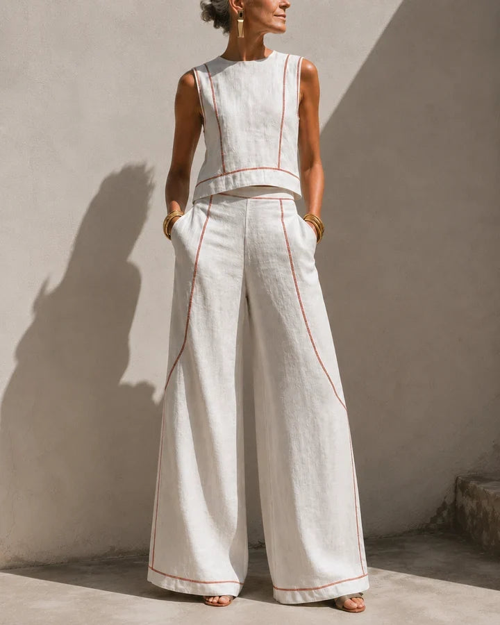 Azure - Un elegante completo con pantaloni a gamba larga