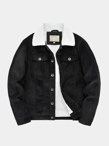 Paul - Giacca in velluto a coste stile vintage minimalista