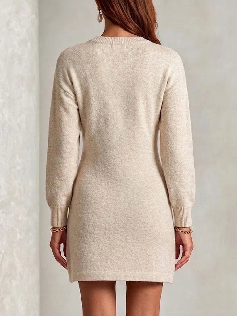 Evie - Abito casual a maniche lunghe con ricamo