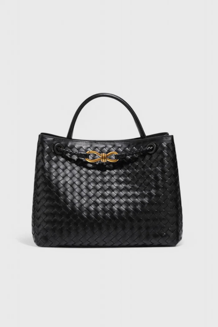 Borsa da donna in pelle intrecciata Lu – una borsa a mano elegante, grande e moderna