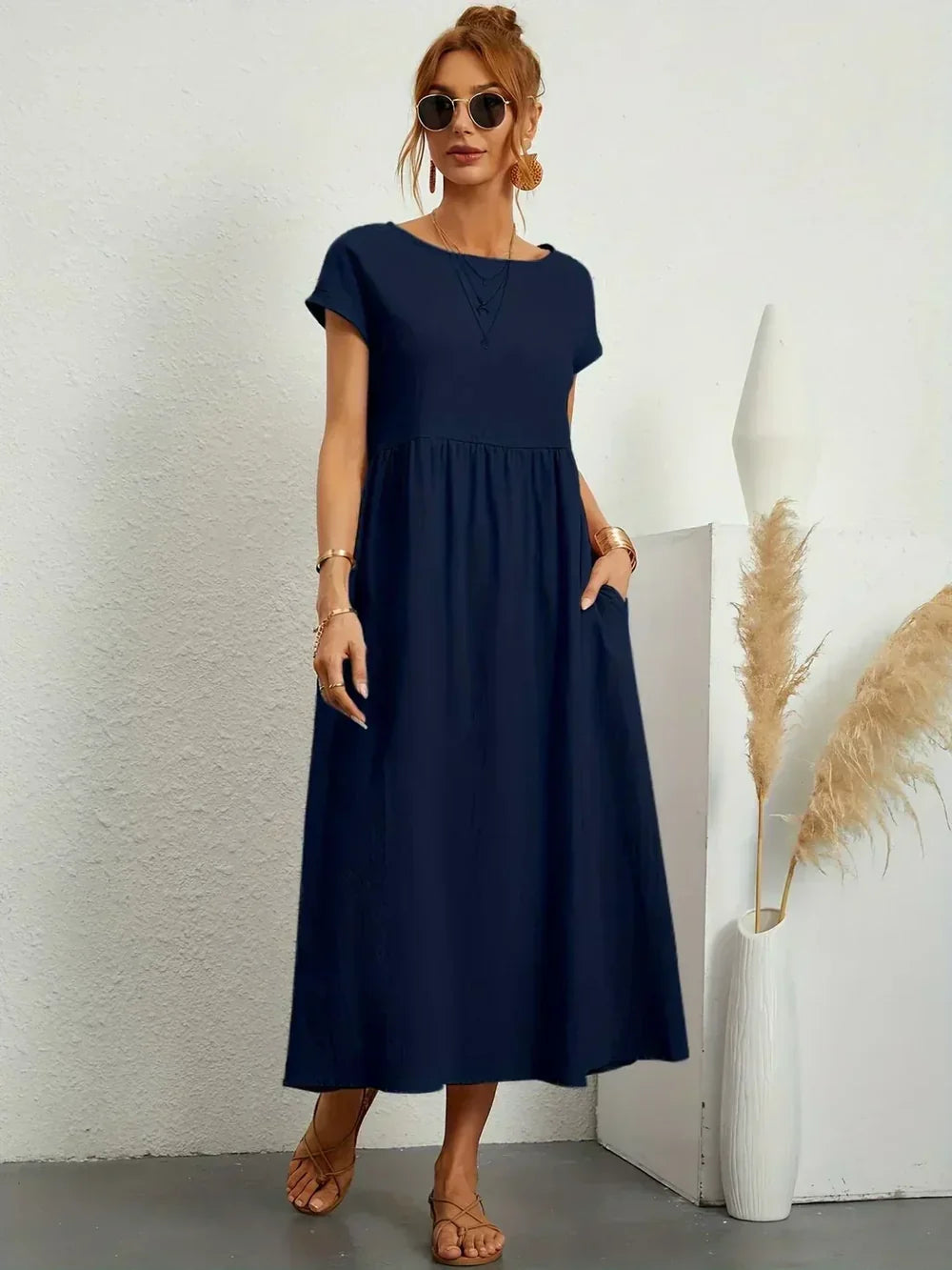 Chloe - Abito midi fluente dall'eleganza intramontabile
