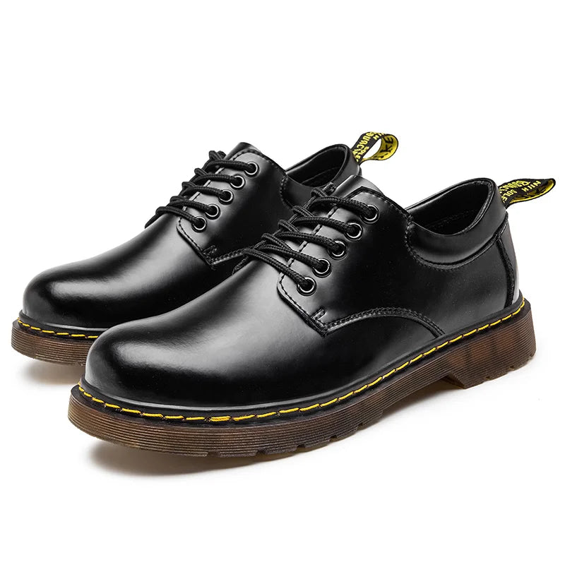 Grayson - Stivali stringati Oxford da uomo in pelle elegante – comodi stivaletti classici alla caviglia